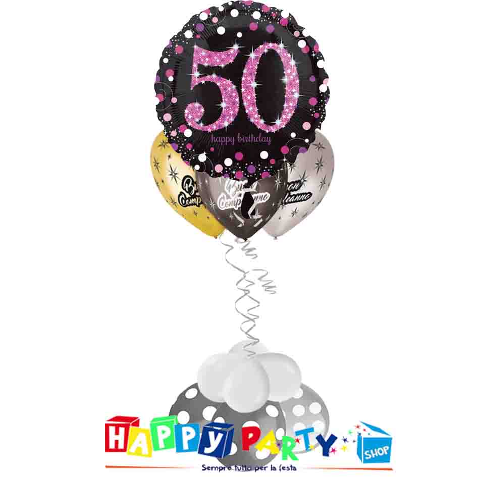 Composizione con base palloncini 50 mylar * Happy party Shop*