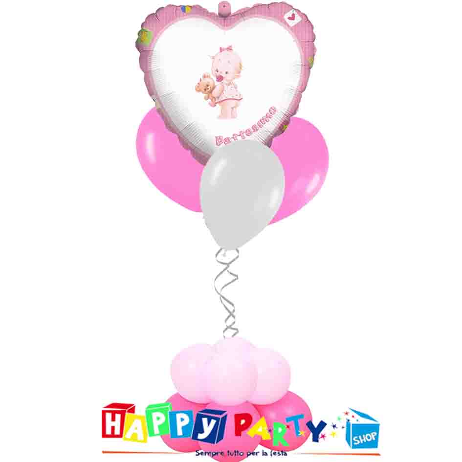 Palloncino mylar Minnie cuore rosa 45cm