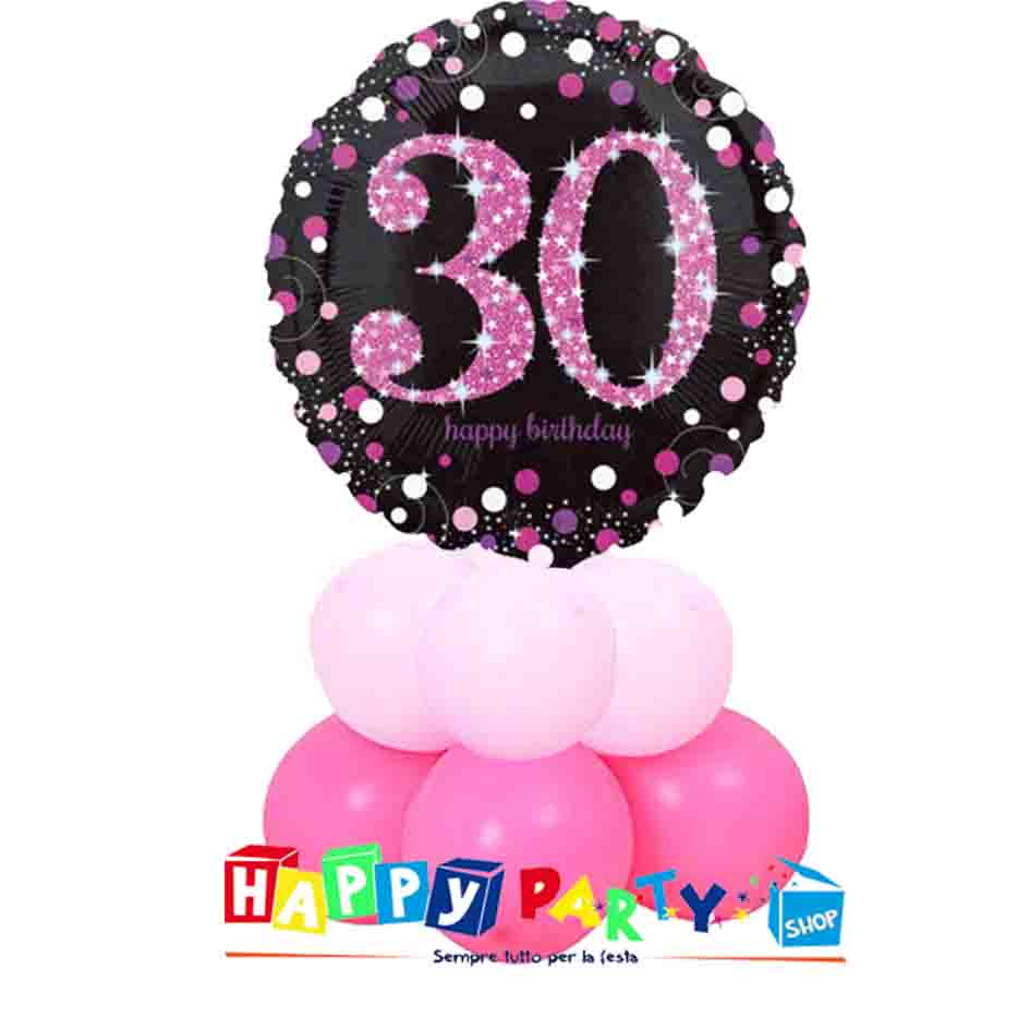 Composizione Palloncino Numero Grande 9 anni * Happy Party Shop *