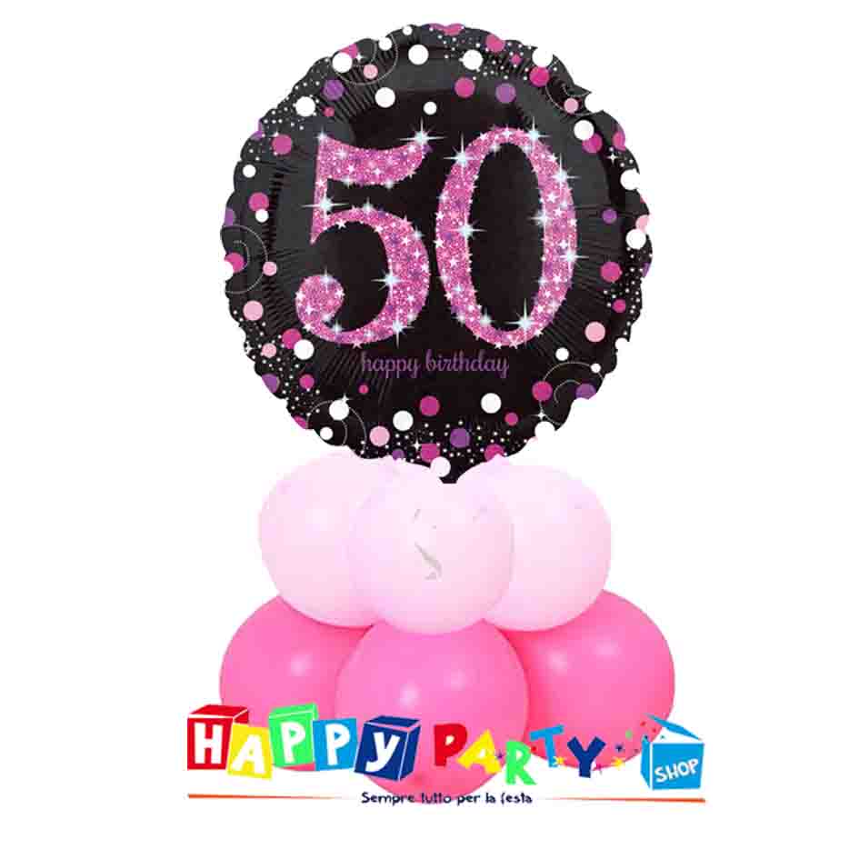 Composizione Palloncino Numeri 50 * Happy Party Shop *