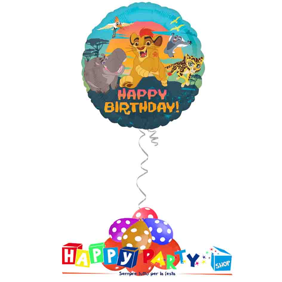 Composizione Palloncino Mylar Re Leone * Happy Party Shop *