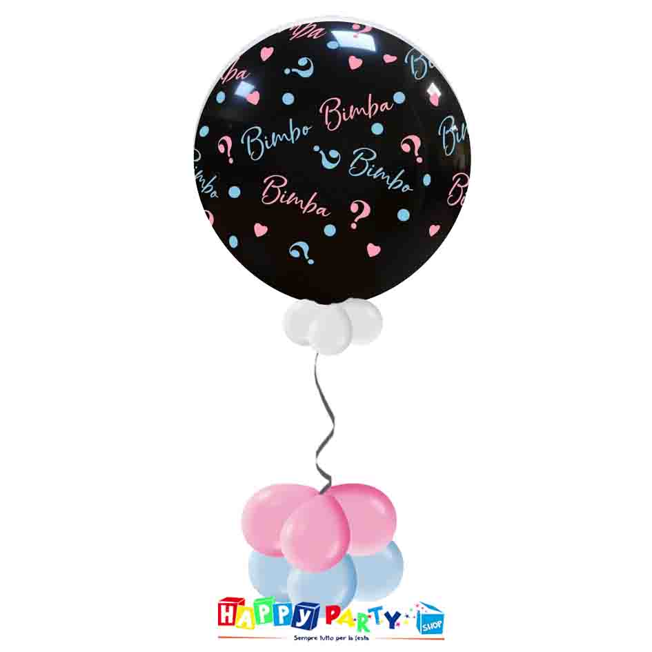 Composizione Palloncino Mongolfiera Sesso del Bambino Boy or Girl