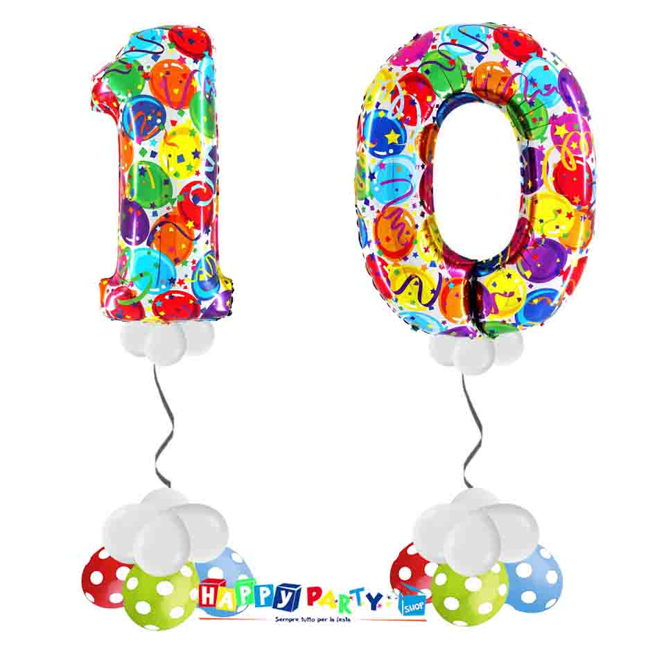 Allestimenti palloncini Numeri * Happy Party Shop *