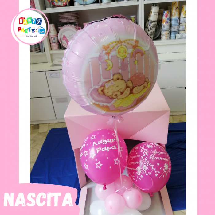 allestimenti palloncini special nascita bimba