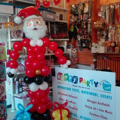 babbo natale palloncini happy party