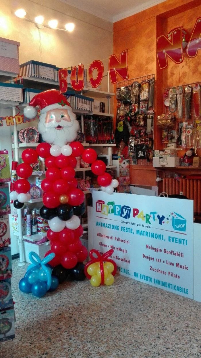 babbo natale palloncini happy party