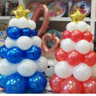 alberi di natale palloncini happy party