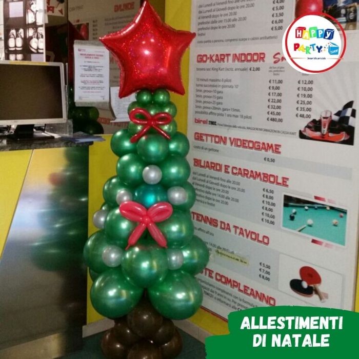 allestimenti palloncini albero di natale medio