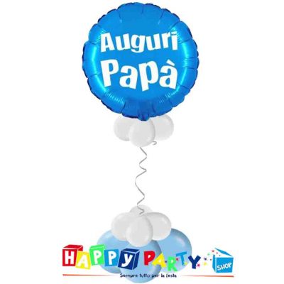 composizione palloncino mylar festa del papà