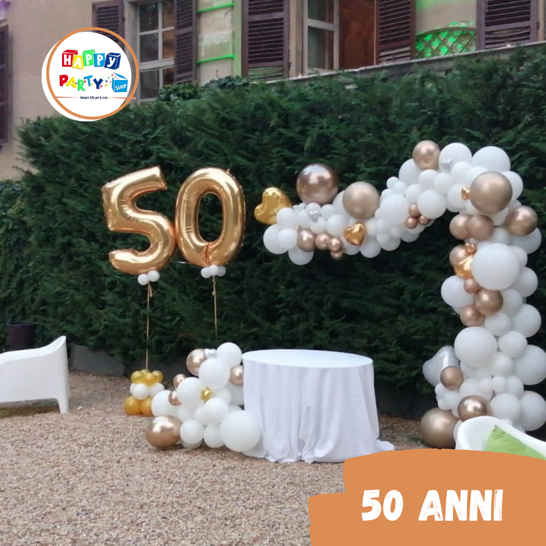 Allestimento palloncini special 50 anni: *Happy Party Shop *