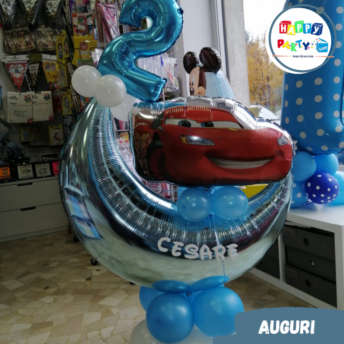 allestimenti palloncini compleanno cars