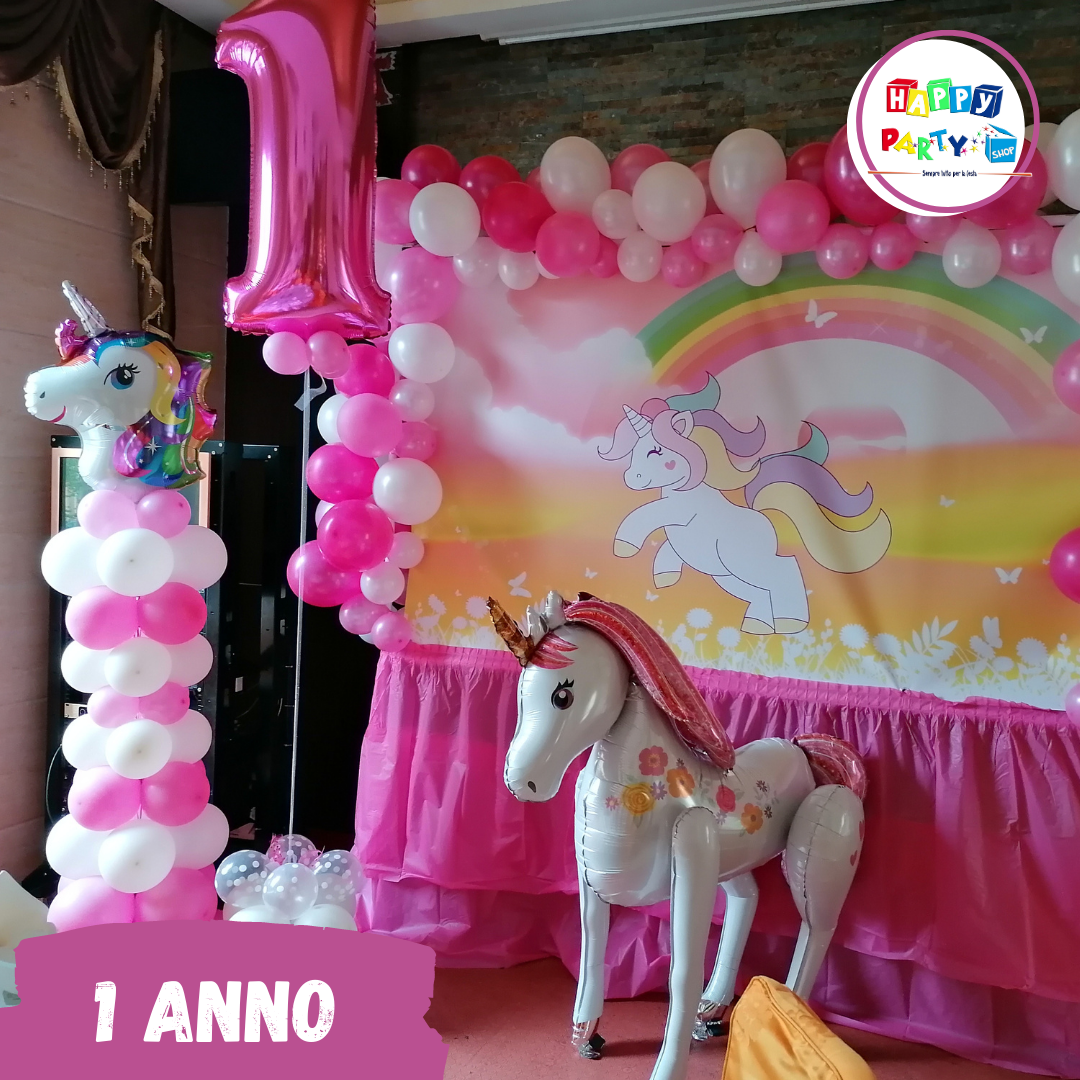 Allestimento palloncini special festa a tema personaggi unicorno