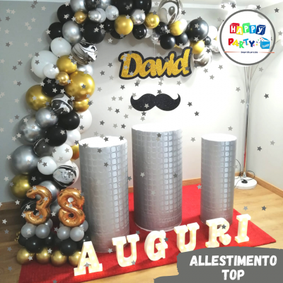 Composizione 2 Palloncini Numeri Grandi 100cm 60 Anni * Happy Party Shop *