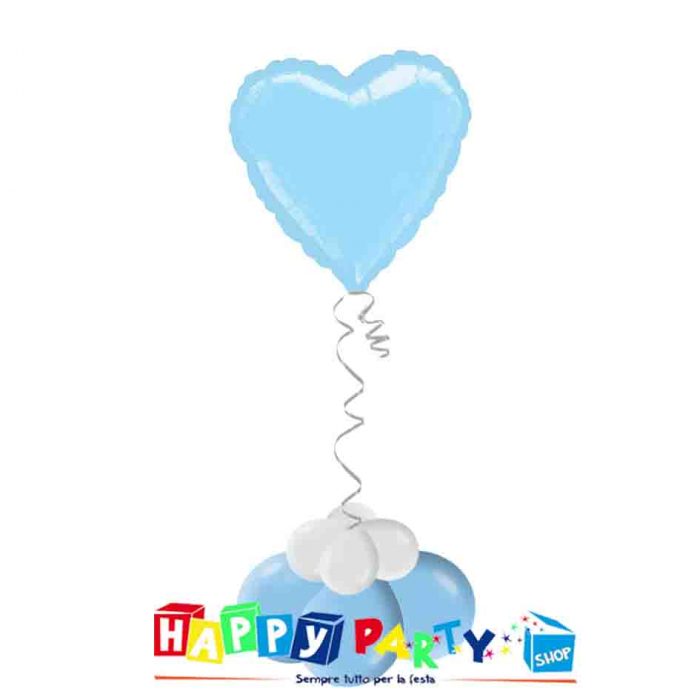 Composizione Palloncino Mylar Azzurro 45cm