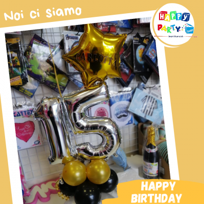 Palloncino mylar 60 anni stella – 45cm – Palloncini On Line