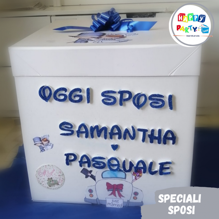 scatola regalo sorpresa oggi sposi matrimonio