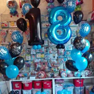 Composizione Palloncino Numero Grande 4 anni * Happy Party Shop *