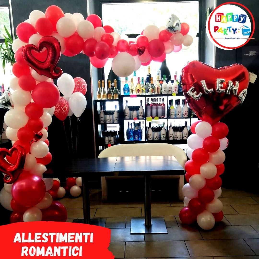 allestimenti romantici love San Valentino