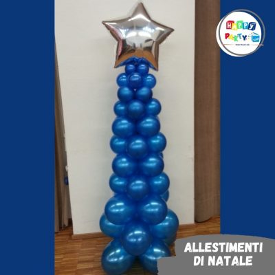 allestimenti palloncini albero di natale monocolore