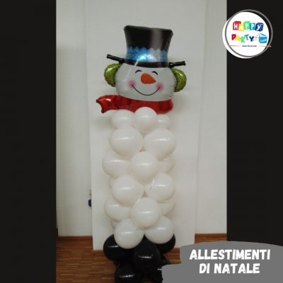 allestimenti palloncini pupazzo di neve