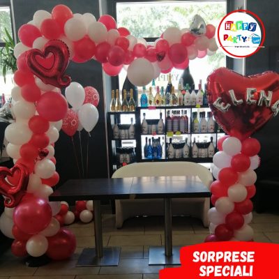 allestimento san valentino sorprese speciali